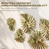 HOMCOM Wanddeko Wandbild Monstera-Wanddekoration Metallbild Produktbild-Vorschau 4
