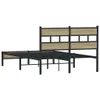 vidaXL Bettgestell ohne Matratze Sonoma-Eiche 120x190 cm Produktbild-Vorschau 6