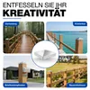Pfostenkappe Pyramide Edelstahl 71 x 71 mm Zaunkappe Produktbild-Vorschau 5