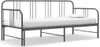 Divano letto allungabile in metallo grigio 90x200 cm Anteprima dell’immagine prodotto 8