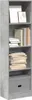 vidaXL Bibliothèque gris béton 40x24x143 cm Bois composite Voir les images du produit 2