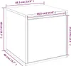 vidaXL Pudełko z szufladami brązowe o wyglądzie dębu Podgląd zdjęcia produktu 7