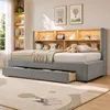 STILVORA Polsterbett 90x200 cm mit USB-Anschluss und Produktbild-Vorschau 2