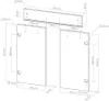 Küchenfront Vicco R-Line Weiß Landhaus 59.6 x 70.8 cm Produktbild-Vorschau 2