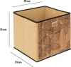 Panier 31 x 31 cm « blackflora » en bambou couleur latte - Voir les images du produit 8