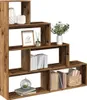 vidaXL Libreria divisoria a 4 livelli in legno vecchio Anteprima dell’immagine prodotto 2