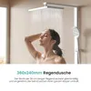 A woman is showering under a large rain shower head. Náhľad obrázku produktu