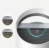 Close-up view of an air purifier's control panel and display, with inset images showing different color indicators. Anteprima dell’immagine prodotto