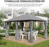 Outsunny Tonnelle de jardin barnum pavillon style colonial Voir les images du produit 8
