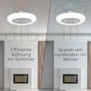Noaton® Deckenventilator mit Beleuchtung 11055W Callisto, Produktbild-Vorschau 8