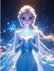 Malen nach Zahlen Disney Eisberg Elsa Gemälde 40x50 cm Produktbild-Vorschau 1