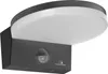 A close-up studio shot of a gray LED motion sensor light. Produktbild-Vorschau