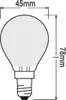 3 x Osram LED Filament Leuchtmittel Tropfen 4W = 40W E14 Produktbild-Vorschau 3