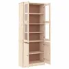 vidaXL Vetrina ALTA 77x35x186,5 cm in legno di pino Anteprima dell’immagine prodotto 4