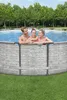 Piscina con struttura rotonda Steel Pro MAX effetto pietra Anteprima dell’immagine prodotto 9
