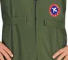 Close-up of a green pilot costume with a patch on the chest. Produktbild-Vorschau