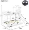 Flieks Kinderbett Hausbett 90x200cm mit Rutsche, Etagenbett Produktbild-Vorschau 7