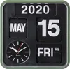 Karlsson - Wanduhr Mini Flip - Grün/Schwarz - 24x24x10cm Produktbild-Vorschau 3