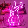 Lady Back Neon Schild Rosa Frau Neon Lichter Sexy mädels Produktbild-Vorschau 3