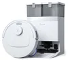 A white robot vacuum cleaner and its charging/emptying station are shown against a white background. Anteprima dell’immagine prodotto