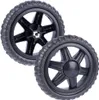 Roues noires remplaçables pour caddies - pack de 2 Voir les images du produit 3