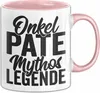 Patenonkel Tasse Geschenk Onkel Pate Mythos Legende (Rosa) Produktbild-Vorschau 1