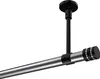 Interdeco Gardinenstange / Vorhangstange Chrom / Schwarz, Produktbild-Vorschau 1