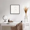 Gerahmtes Poster - Schwarzer Rahmen - Linie Linie Frau - Produktbild-Vorschau 6