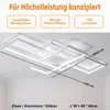 Smart LED Deckenleuchte 90x60cm, Moderne Geometrische Produktbild-Vorschau 7