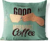 MuchoWow® Outdoor Kissen - Kaffee - Zitate - Retro - Guten Produktbild-Vorschau 1