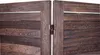A close-up view of the hinge connecting two panels of a wooden room divider. Podgląd zdjęcia produktu