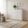 Komoda AGA 100 cm Biała Matowa Szafka z Szufladami Podgląd zdjęcia produktu 3