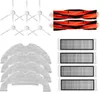A collection of robot vacuum cleaner accessories arranged on a white background. Produktbild-Vorschau