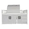 Kinderbett Hochbett 90x190 cm (ohne Matratze), aus weissem Produktbild-Vorschau 1