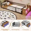 Letto per bambini Flieks a terra 90x200 cm con LED, letto Anteprima dell’immagine prodotto 6