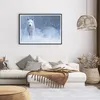 Gerahmtes Poster - Schwarzer Rahmen - Weiß Wolf Schnee - Produktbild-Vorschau 7