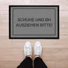 Fußmatte mit Spruch Schuhe und BH ausziehen bitte! lustig Produktbild-Vorschau 3