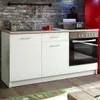 Waterford Küchenblock 160 cm Weiß / Eiche Sonoma Produktbild-Vorschau 1