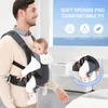 Babytrage, 4-in-1 Ergonomischer Baby Rucksack Fronttrage, Produktbild-Vorschau 3