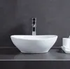 Keramické umyvadlo na desku, bílé, moderní, oválné Náhled obrázku produktu 2