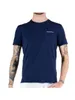 Herren Kurzarm-T-Shirt Blau aus Baumwolle mit Stickerei Produktbild-Vorschau 3