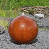 CLGarden Cortenstahl Kugelbrunnen 48cm Gartenbrunnen mit Produktbild-Vorschau 1