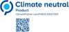 A logo and text indicating climate neutrality. Produktbild-Vorschau
