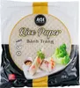 A package of rice paper with spring rolls and lettuce on a plate. Anteprima dell’immagine prodotto
