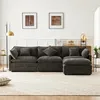 Merax Ecksofa mit Schlaffunktion, L-Form 3-Sitzer-Sofa mit Produktbild-Vorschau 2