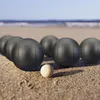 Relaxdays Boule Kugeln, 6 Metall-Kugeln, Set mit Zielkugel Produktbild-Vorschau 2