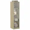 Credenza con ante in vetro rovere Sonoma 35x37x142 cm Anteprima dell’immagine prodotto 4