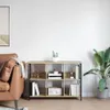 vidaXL Bücherregal Sonoma-Eiche 102 x 32 x 72,5 cm Produktbild-Vorschau 4