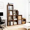 Relaxdays Stufenregal, 10 Fächer, HBT: 129,5 x 129,5 x 29 Produktbild-Vorschau 3