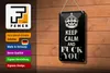 Blechschild Spruch 12x18cm Keep Calm and fuck you Produktbild-Vorschau 3